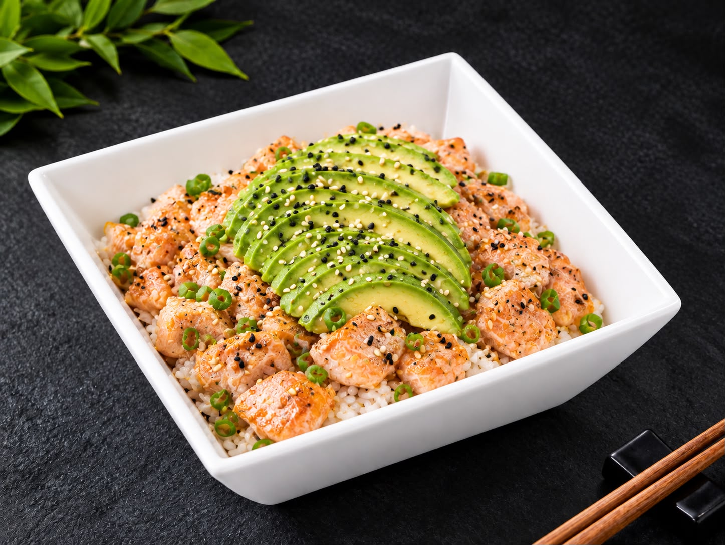 Tartare saumon cuit avocat