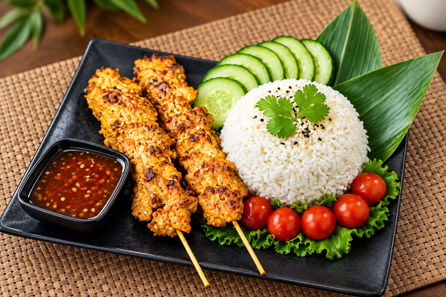 Bowl poulet sate halal