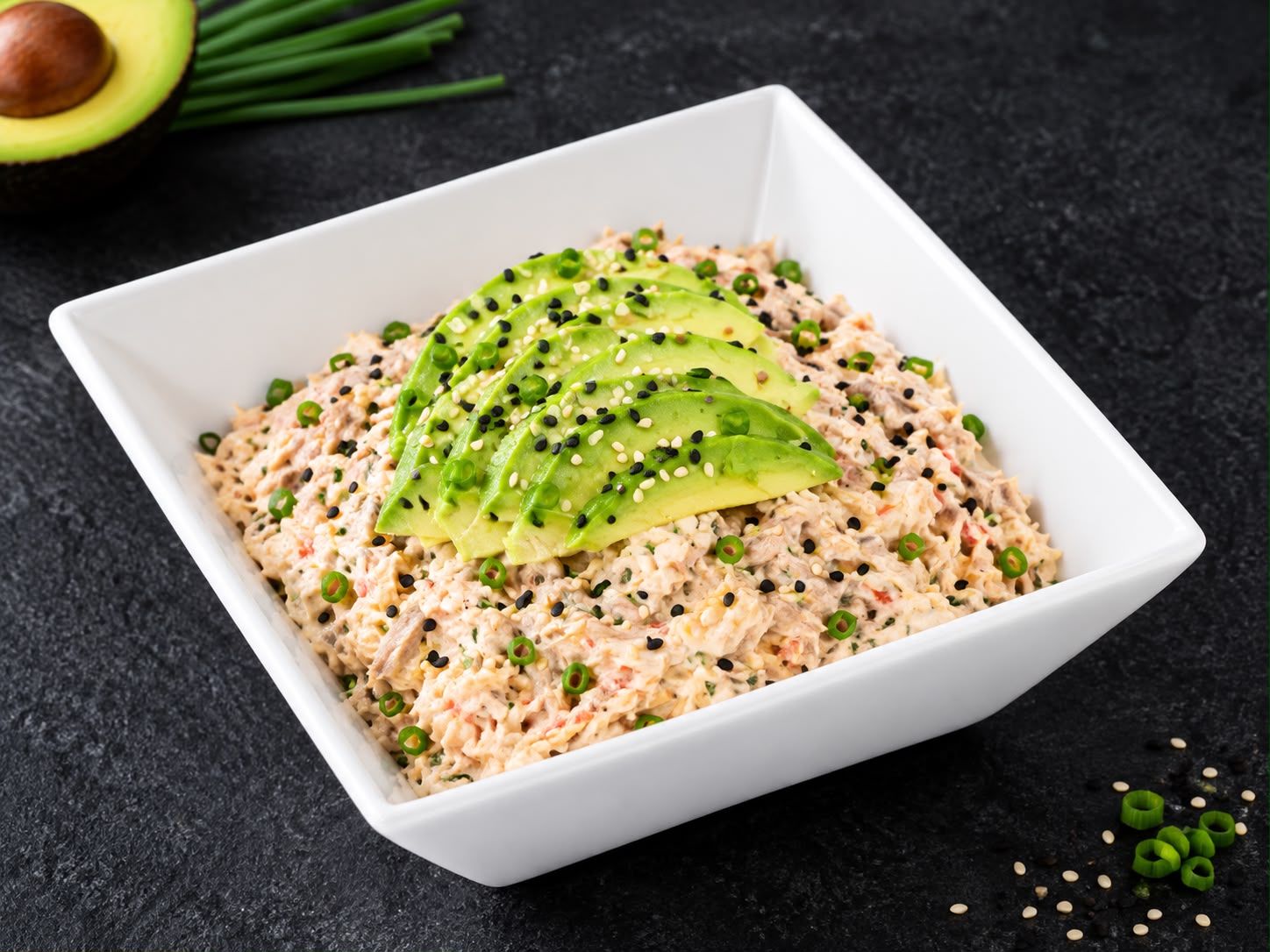 Tartare thoncuit mayo avocat